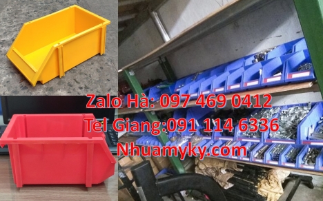 thùng nhựa đựng phụ tùng, Khay linh kiện giá rẻ Kệ nhựa đựng ốc vít Khay nhựa đựng bulon. Kệ đựng