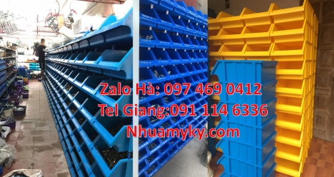 thùng nhựa đựng phụ tùng, Khay linh kiện giá rẻ Kệ nhựa đựng ốc vít Khay nhựa đựng bulon. Kệ đựng