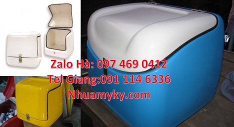 Thùng chở hàng giá rẻ, Thùng ship hàng Giá thùng nhựa giao hàng Thùng giữ nhiệt xe máy, thùng chở
