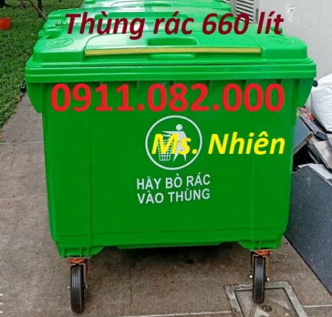 Sỉ lẻ thùng rác đạp chân giá rẻ- hạ giá thùng rác 120l 240l 660l giá rẻ tại tiền giang- lh 091108200