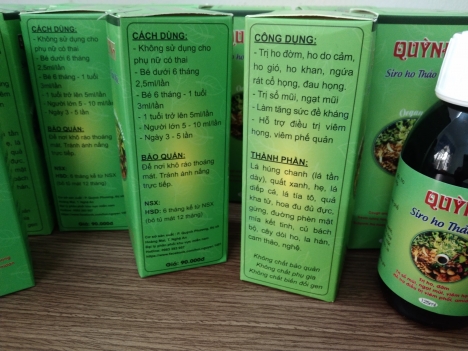 Siro Ho Thảo Mộc
