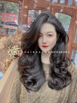 Uốn Sóng Nước,Địa Chỉ Cắt Tỉa Tóc Dài Layer Đẹp Uy Tín Giá Rẻ Hoài Đức - Nam Đỗ Hair Salon