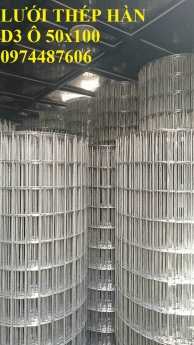 Lưới thép hàn D3 ô 50x100 mạ kẽm . Hàng sẵn kho Hà Nội