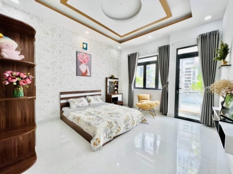Bán nhà mới Phường 12, Gò Vấp, sát chợ Tân Sơn, 4mx11.2m
