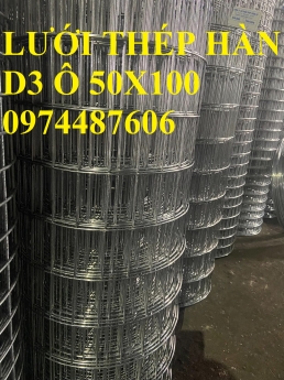 Lưới thép hàn D3 ô 50x100 mạ kẽm . Hàng sẵn kho Hà Nội