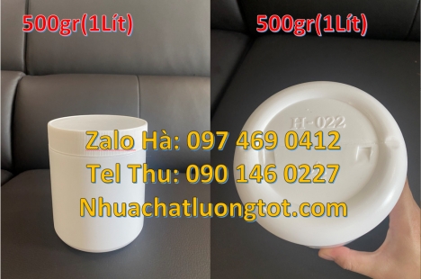 hũ nhựa nắp nhỏ garenty. Hủ nhựa 500gr garenty, Hũ nhựa 200gr Giá bán hũ 1kg hdpe, Hũ 0.5kg vuông,