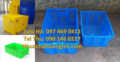 Sóng nhựa bít 3T9, Sóng nhựa bít 3T1 Sỉ lẻ Sóng nhựa đặc thùng nhựa kín Sọt nhựa đặc, khay bít, th