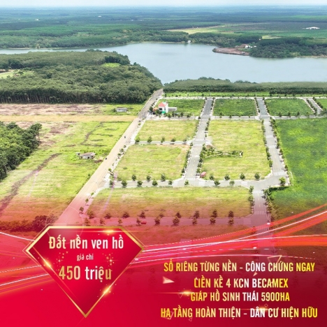 KDT hồ Suối Giai Bình Phước chỉ 850 triêu / nền ngân hàng hổ trợ 70% sổ riêng từng lô