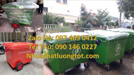 xe thu gom rác 1000L 4 bánh đúc, xe thu gom rác 3 bánh lớn, Xe thu gom rác 660 lít bánh nhỏ, nơi bán