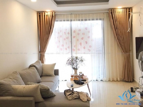Rèm 2 lớp phòng khách chống nắng