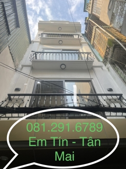BÁN NHÀ TÂN MAI, 4,5 TẦNG XÂY MỚI, 2 THOÁNG VĨNH VIỄN