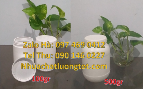 hũ nhựa nắp nhỏ garenty. Hủ nhựa 500gr garenty, Hũ nhựa 200gr Giá bán hũ 1kg hdpe, Hũ 0.5kg vuông,