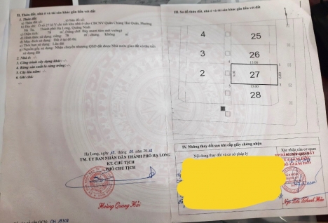 Chính chủ vỡ nợ cần  bán nhanh  lô đất nền Dự án Lữ Đoàn 170 Hạ Long