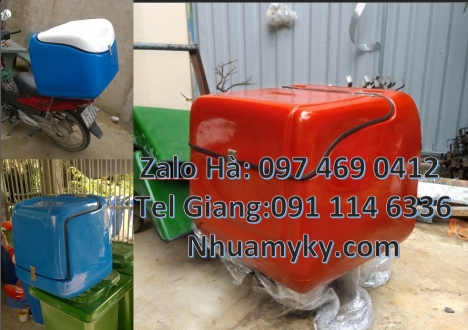 Thùng chở hàng giá rẻ, Thùng ship hàng Giá thùng nhựa giao hàng Thùng giữ nhiệt xe máy thùng chở