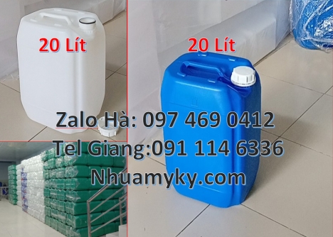 can nhựa giá rẻ hcm, can 20l dày trắng, can 25l xanh Cung cấp sỉ can 25l, Can nhựa 30 lít đựng phân