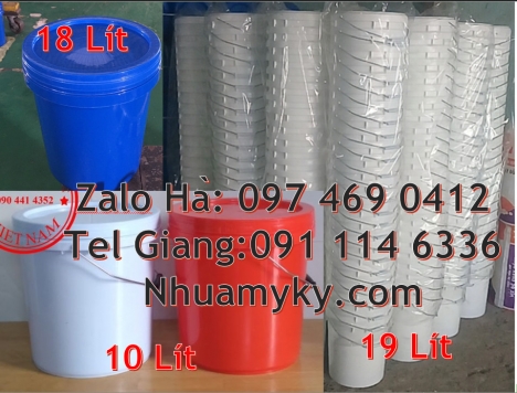 Xô nhựa 22l đựng sơn, vỏ thùng sơn 1l, Thùng nhựa, Thùng nhựa 19l giá rẻ. Vỏ thùng sơn 3,8 lít, Vỏ