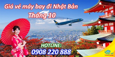 Giá vé máy bay đi Nhật Bản tháng 10 