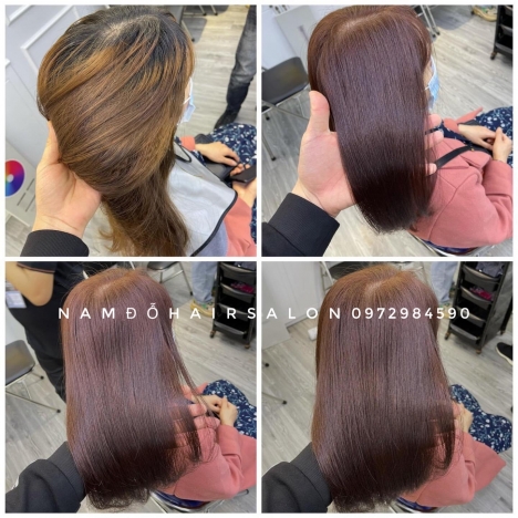 Top Salon Nhuộm Tóc Màu Nâu Đỏ Đẹp Giá Rẻ Hoài Đức - Nam Đỗ Hair Salon