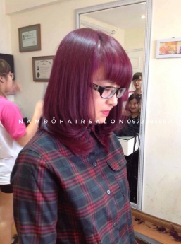 Top Salon Nhuộm Màu Đỏ Ánh Tím Đẹp Giá Rẻ Hoài Đức - Nam Đỗ Hair Salon