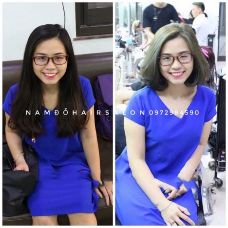 Top Saon Uốn Phục Hồi Tóc Ngang Vuông Đẹp Giá Rẻ Hoài Đức - Nam Đỗ Hair Salon