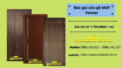 Cấu tạo - quy cách cửa gỗ mdf veneer