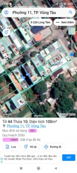 bán lô đất đường nhựa vỉa hè hẻm 808 đường 30/4 tp vũng tàu