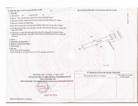 Bán lô 11.12 Xã Tân Quan. Hớn Quản. Cách kcn Minh Hưng HQ 4km
Mặt đường 32m. Sổ Hòng Sẵn. Bao sang
