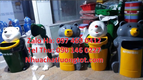 sọt rác cá chép, Sọt rác hình con vật, thùng rác cánh cụt, thùng rác con voi, thùng rác