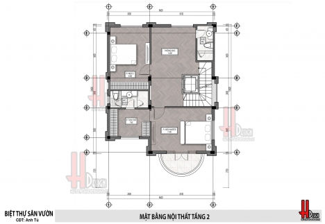 Mẫu thiết kế nhà biệt thự 3 tầng đẹp mái thái phong cách Tân cổ điển