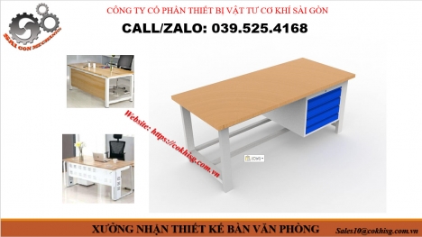 XƯỞNG NHẬN THIẾT KẾ BÀN VĂN PHÒNG THEO YÊU CẦU