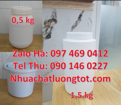Hũ nhựa 200gr Giá bán hũ 1kg hdpe, Hũ 0.5kg vuông Hũ đựng ngũ cốc Bán hũ 0.5kg đựng hóa chất, Hủ