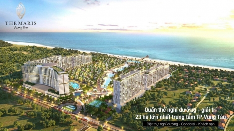 Căn hộ nghỉ dưỡng sát biển tiêu chuẩn 5* bàn giao full nội thất tại quần thể nghỉ dưỡng The Maris
