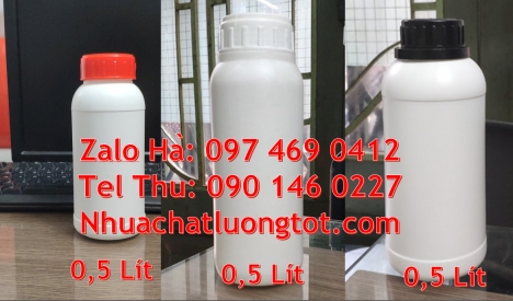 chai 1l đựng giấm gạo, chai nhựa hdpe 500ml Sỉ lẻ Chai nhựa 1 lít, Chai 500ml hdpe, Nơi bán chai hdp