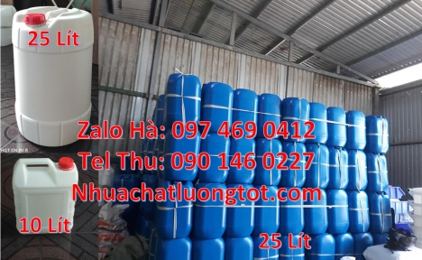 Can dẹp 30l đựng sữa tươi, Can nhựa 20l hdpe, Can nhựa 25 lít đựng nông dược. Can 10 đựng axit. Can
