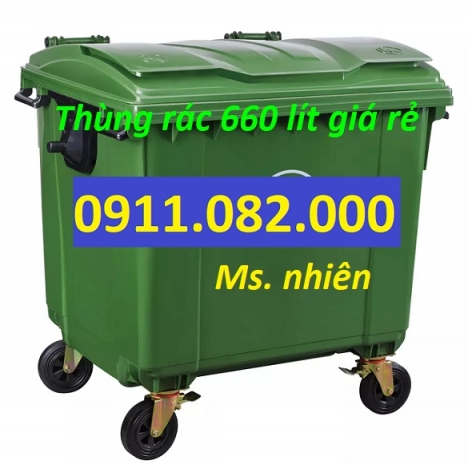 Thùng rác màu xanh giá rẻ- lh 0911082000 tư vấn thùng rác 120L 240L 660L giá  rẻ sỉ lẻ