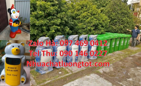 sọt rác cá chép, Sọt rác hình con vật, thùng rác cánh cụt, thùng rác con voi, thùng rác
