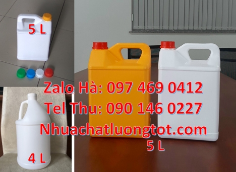 Can nhựa 10 lít đựng dung môi, Can 1 l hdpe đựng hóa chất. Can 5l đựng axit, can 4l vòi nhấn đựng ph
