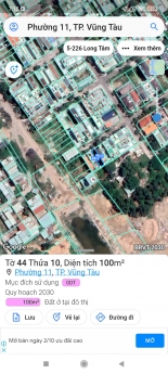 bán lô đất đường nhựa vỉa hè hẻm 808 đường 30/4 tp vũng tàu