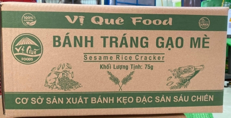 Bánh tráng gạo mè Vị Quê - đặc sản Xứ Nẫu Bình Định