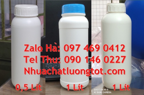 chai 1l đựng giấm gạo, chai nhựa hdpe 500ml Sỉ lẻ Chai nhựa 1 lít, Chai 500ml hdpe, Nơi bán chai hdp
