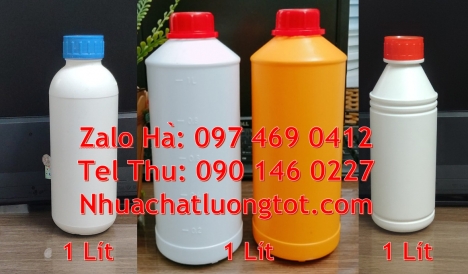 chai 1l đựng giấm gạo, chai nhựa hdpe 500ml Sỉ lẻ Chai nhựa 1 lít, Chai 500ml hdpe, Nơi bán chai hdp