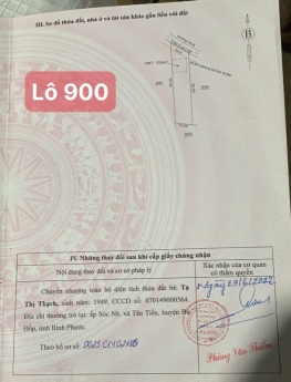 Chính chủ bán 2 lô đất Xã Thanh Hòa Bù Đốp Bình Phước