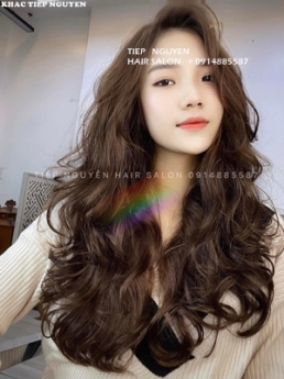 Top 9 tóc hot trend,  bão noru, uốn xoăn, hot trend nhuộm tóc - Học nghề tóc Tiệp Nguyễn