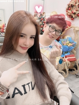 90 tóc hot trend,  bão noru, uốn xoăn, hot trend nhuộm tóc - Học nghề tóc Tiệp Nguyễn