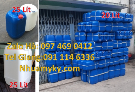 can nhựa 25 lít đựng axit, can nhựa 30 lít đựng thực phẩm can nhựa 5 lít trong can 18l đựng mật mí