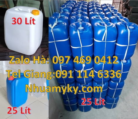 can nhựa 25 lít đựng axit, can nhựa 30 lít đựng thực phẩm can nhựa 5 lít trong can 18l đựng mật mí