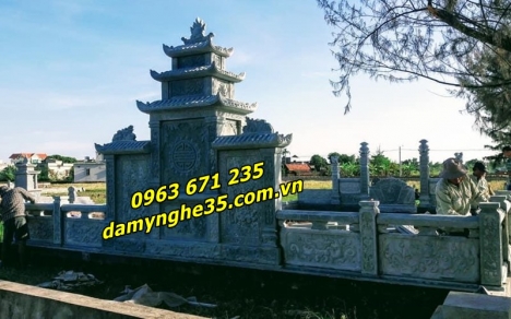 15 Mẫu lăng mộ bằng đá đẹp thiết kế cao cấp bán tại An Giang