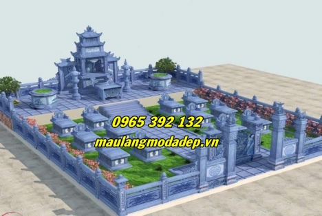 35 khu lăng mộ đá đẹp lắp đặt tại Hưng Yên