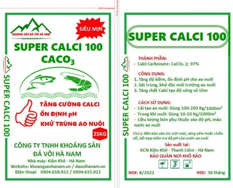 Vôi Calci cho nuôi tôm - Tác dụng của Calci và Magiê cho nuôi tôm