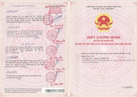 Chính chủ bán nhà vườn 300m2 đất xã Trung Lập Thượng Củ Chi